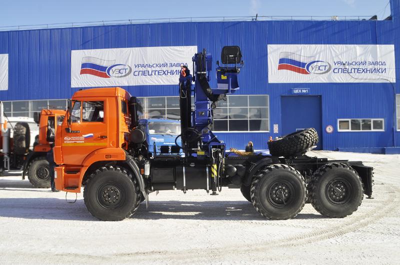 Седельный тягач Камаз 43118-3027-50 с КМУ АНТ 12-4 (г/п 5,7 т.)