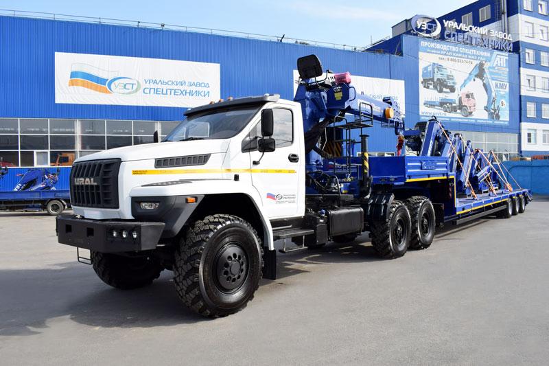 Седельный тягач Урал-NEXT 4320-6952-72Е5Г38 с КМУ АНТ 15-5ТЛ (г/п 7 т., тросовый)