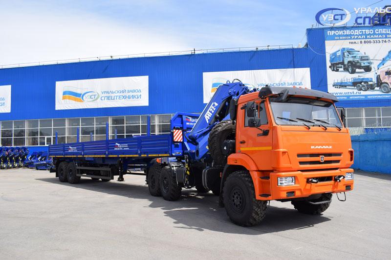 Седельный тягач Камаз 43118-3027-48(A5) с КМУ АНТ 22-4 (027, г/п 10 т.)
