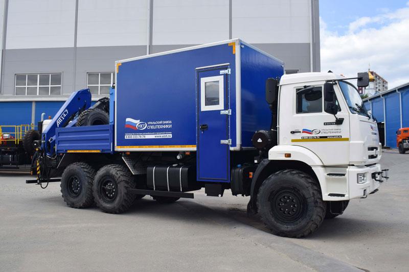 ПАРМ Камаз 43118-73094-50 с КМУ АНТ 14.7-5 (С027, г-р EG-202)